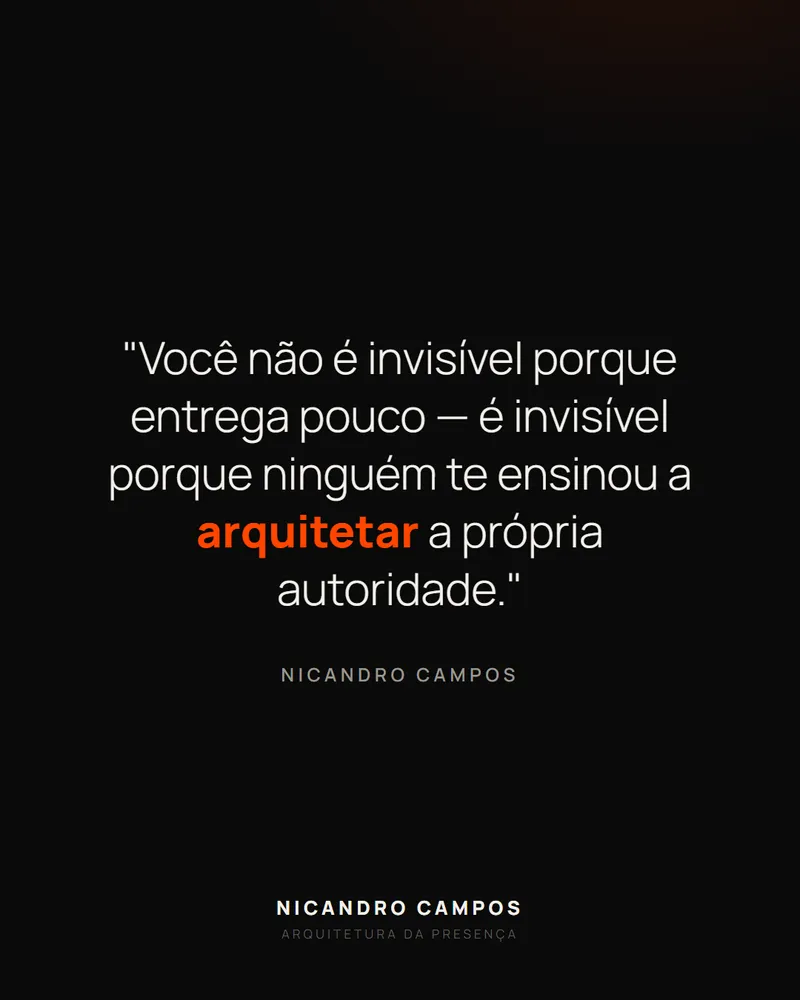 Arte real da Edição Nº 01 — card de frase